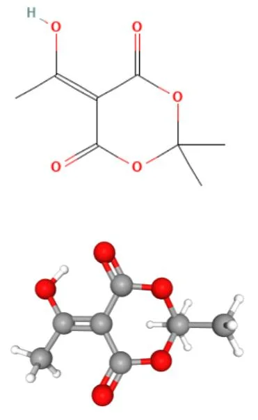 High Quality 5- (1-Hydroxyethylidene) -2, 2-Dimethyl-1, 3-Dioxane-4, 6-Dione CAS 85920-63-4 Used in Organic Synthesis Intermediates