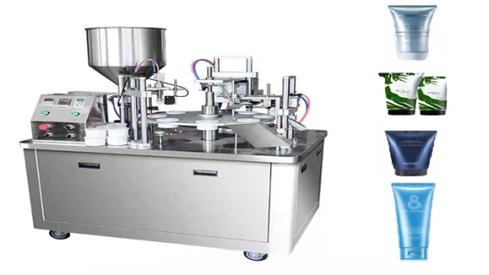 Automatic Plastic Metal Paste Cosmetic Skin Care Pharma Use Tube Facial Hand Cream Filling and Sealing Machine
