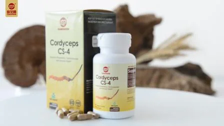 Cordyceps CS-4 800mg 60 Vegetarian Capsules (Non-GMO & Gluten Free) Sinensis Immunity Supplement Capsules Energy and Immune Health Support